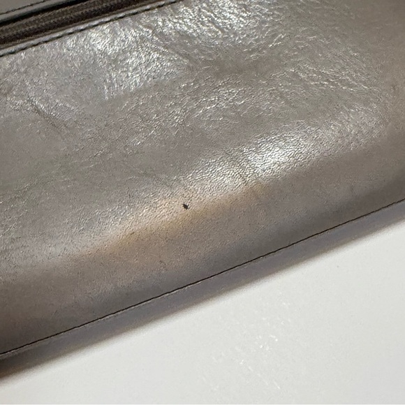 Fossil Gray Cutout Dot Zip Around Wallet With Wrist Strap - Picture 5 of 15